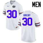 Men's Florida Gators #30 DeAndre Goolsby NCAA Nike White Authentic Stitched College Football Jersey KKF7762EN